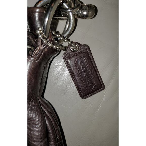 Coach Brown Leather Messenger Shoulder Bag - Picture 2 of 10